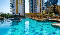 AL-2320, Pool and Sea Views from a Furnished 60 m² 1+1 on the 3rd Floor with Aqua Park, Mahmutlar