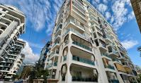 AL-2331, 10th-Floor Sea View: Furnished 100 m² 2+1 with Rooftop Pool, Sauna and Hammam, Mahmutlar